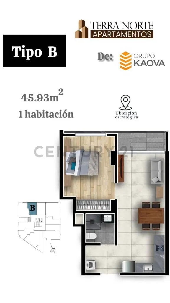 Foto 2 de Departamentos en Pre-Venta Zona Norte Tipo B Piso 4