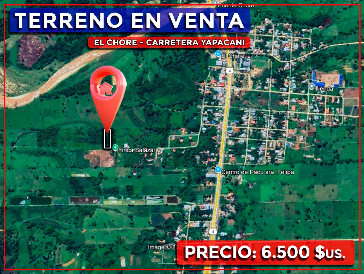 Foto 3 de Terreno de 1500 Metros en El Chore en Venta