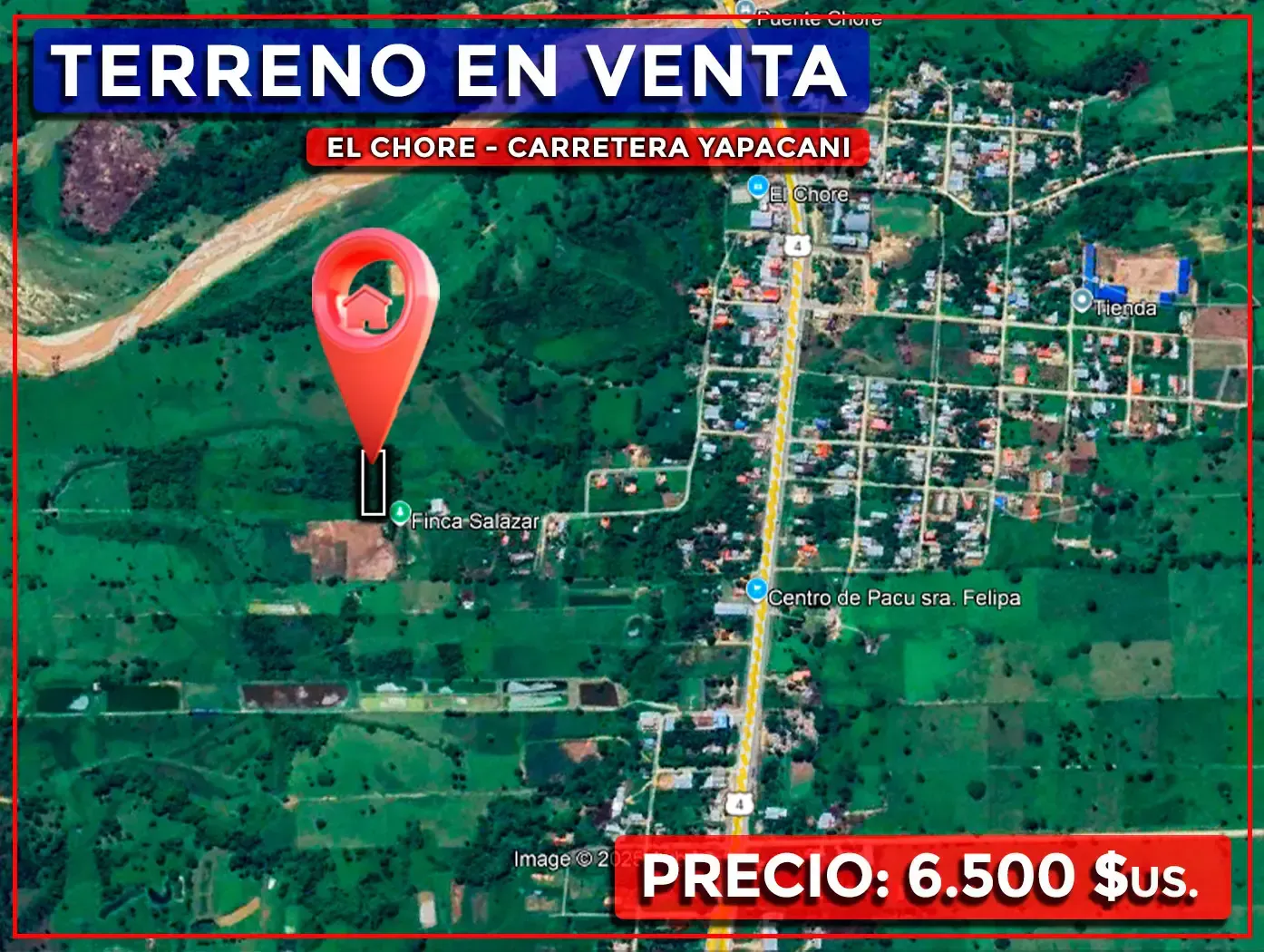 Foto 1 de Terreno de 1500 Metros en El Chore en Venta