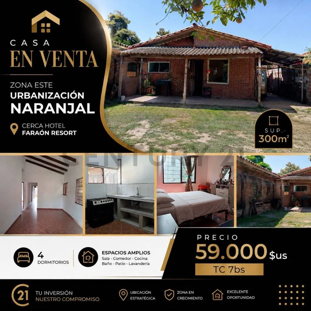 Foto 1 de Casa en venta zona este Urbanización Naranjal cerca Mapaizo