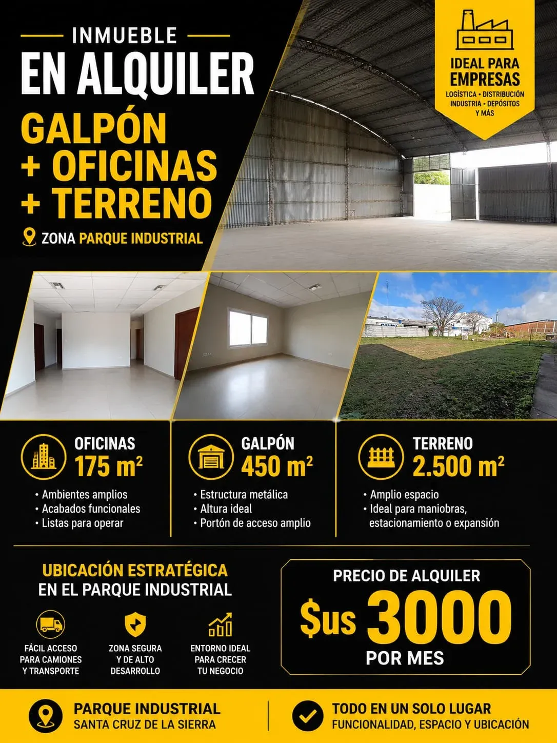 Foto 1 de Alquilo Galpon con Oficinas