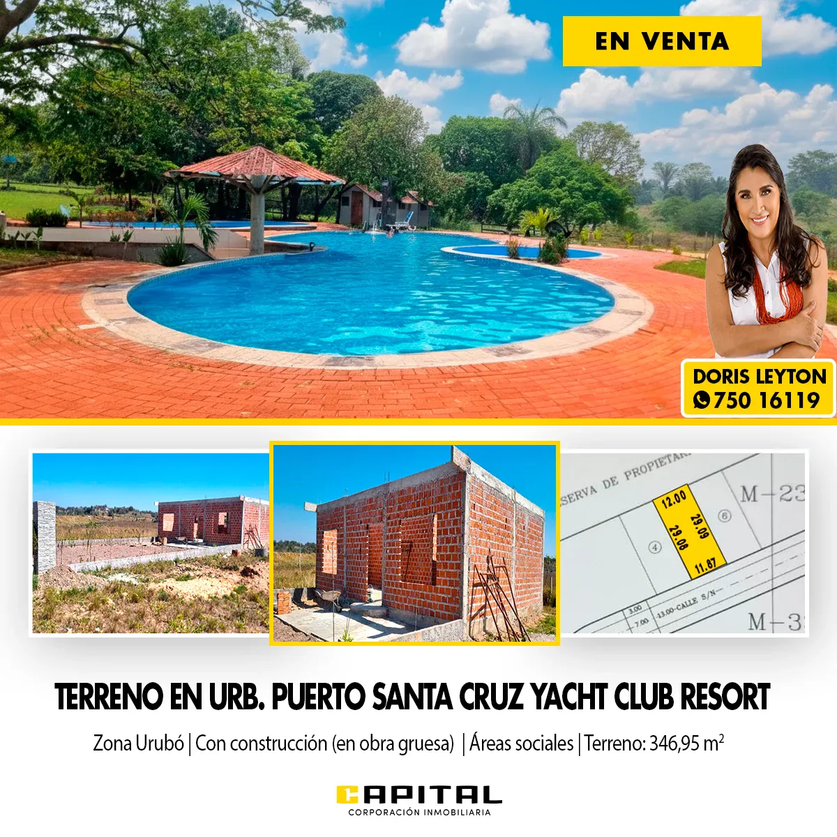 Foto 1 de terreno en venta Puerto Santa Cruz Yacht Club Resort (urubo)