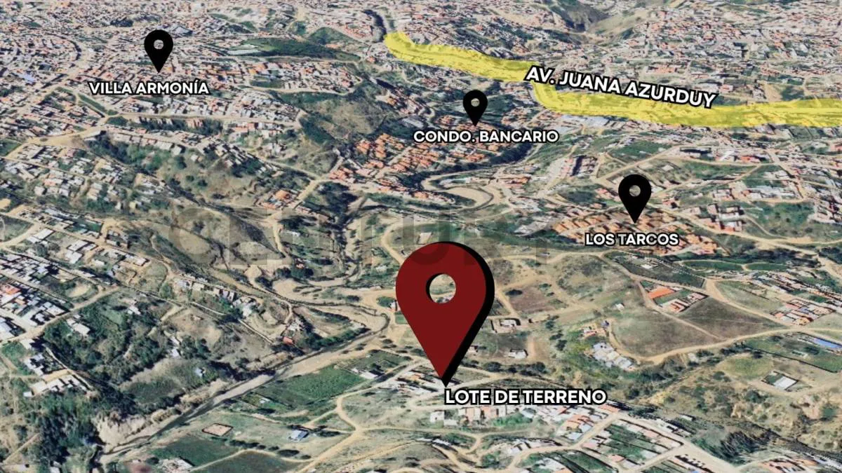 Foto 2 de Terreno en Esquina en Venta | Tucsupaya Alta – Sucre