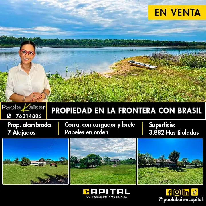 Foto 1 de Propiedad agricola ganadera en venta en la frontera con Brasil