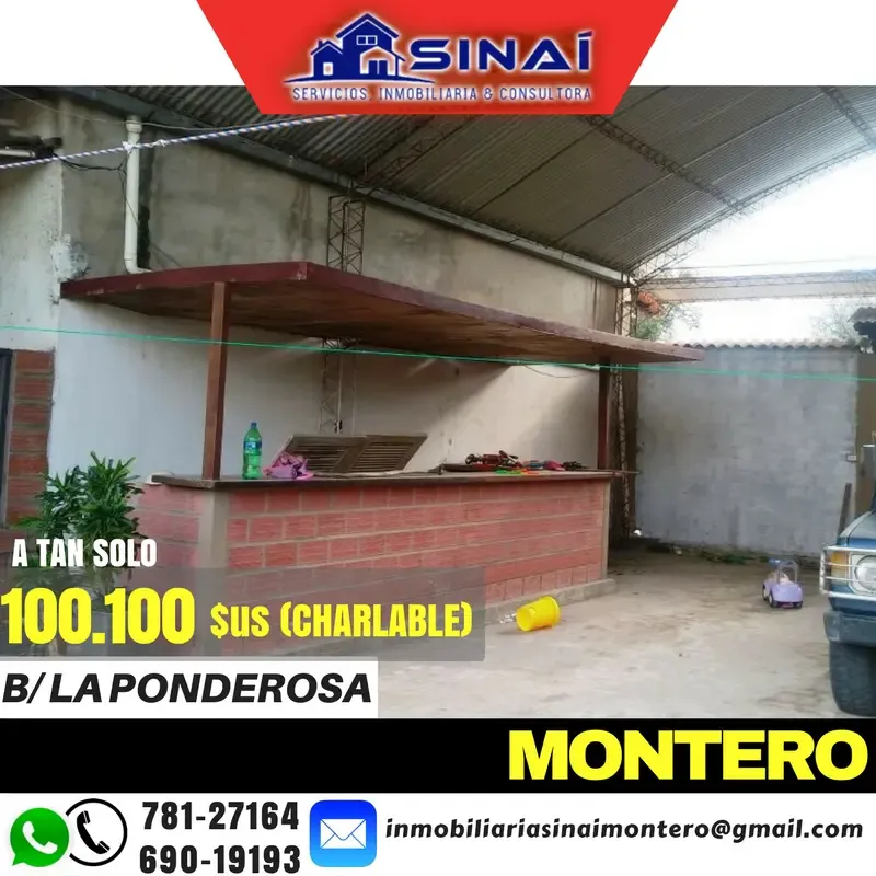 Foto 3 de Montero-Casa en Venta Primer Anillo -Zona Pavimentada