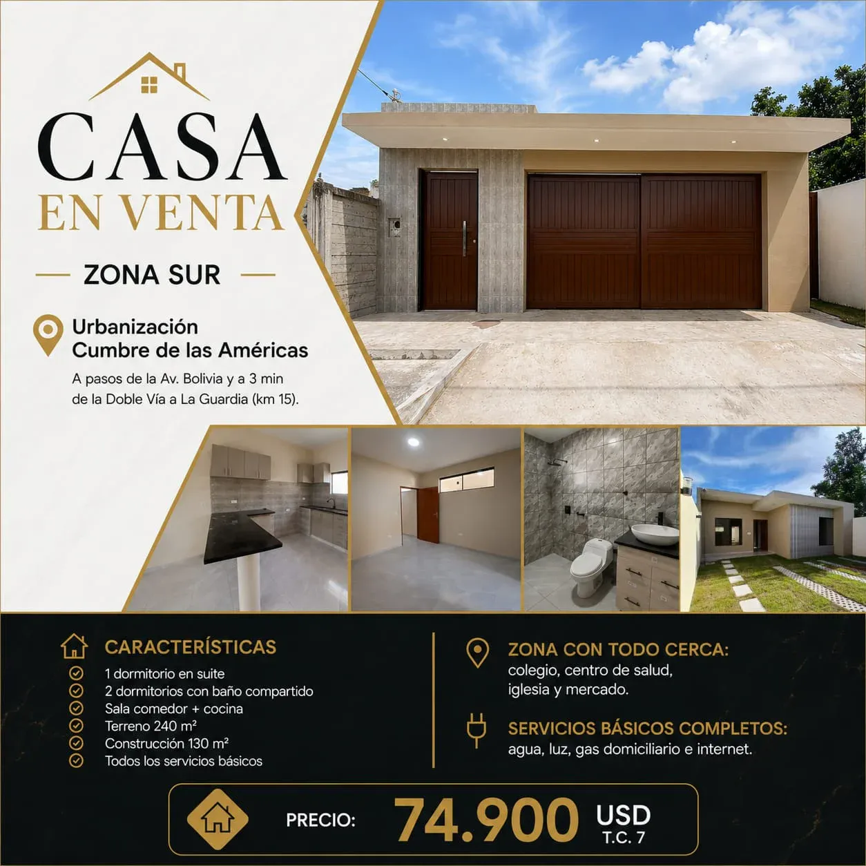 Foto 1 de Casa a Estrenar en VENTA o ALQUILER Doble Vía La Guardia Km. 15