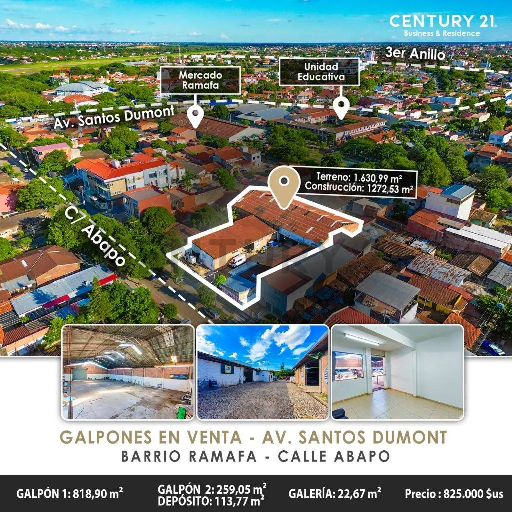 Foto 1 de Galpones en Venta Avenida santos Dumont, Barrio Ramafa, Calle Abapo.