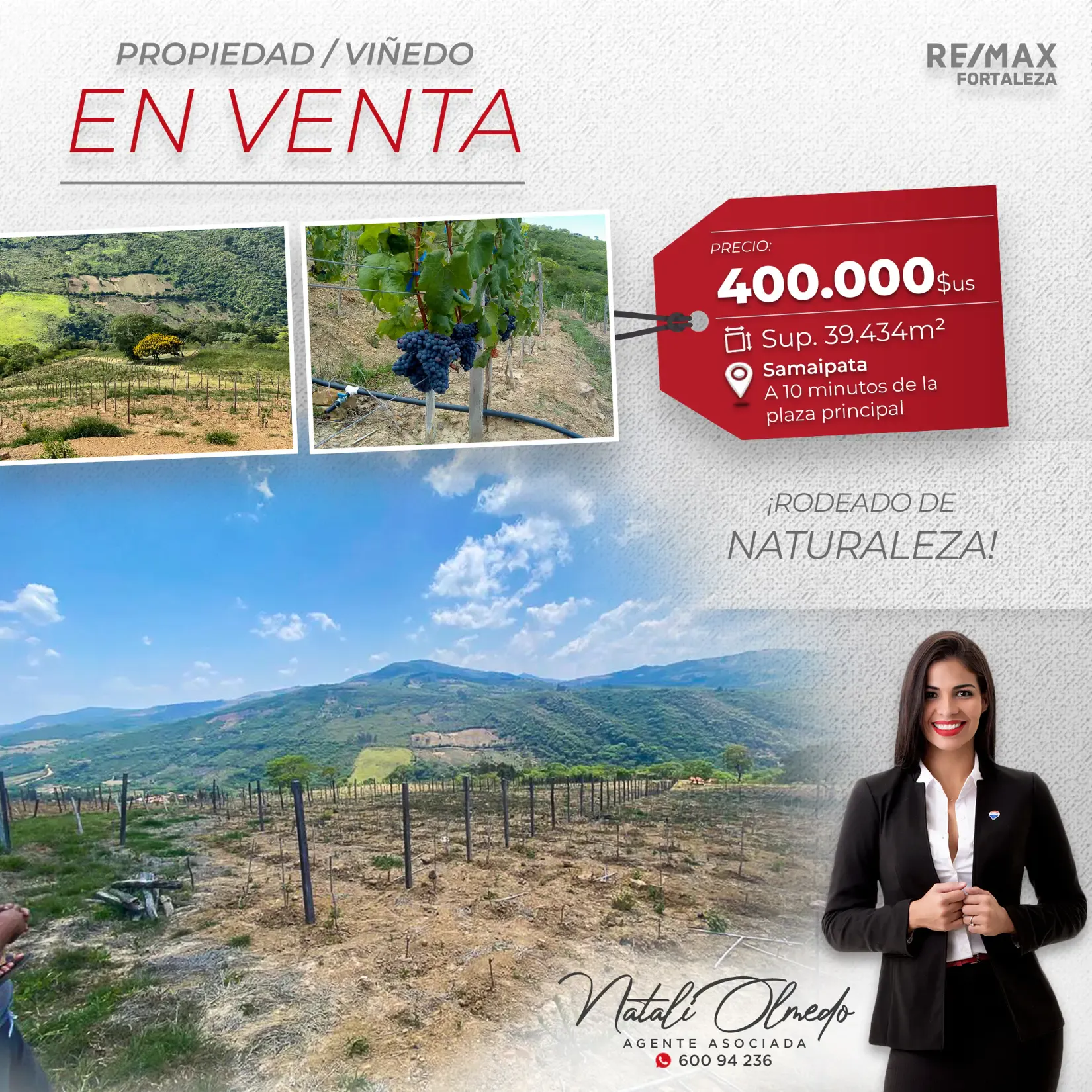 Foto 1 de Viñedo en Venta - Samaipata