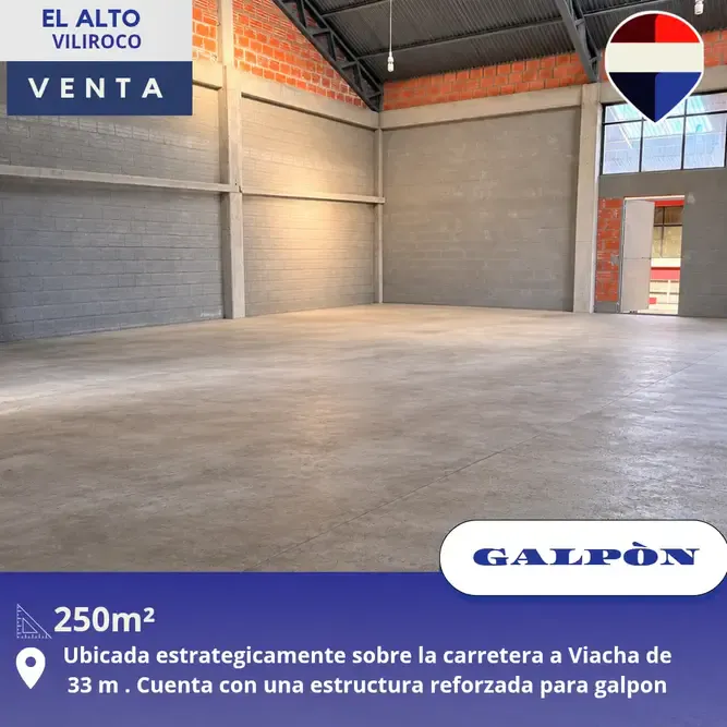 Foto 1 de Galpón en Venta Sobre Carretera a Viacha