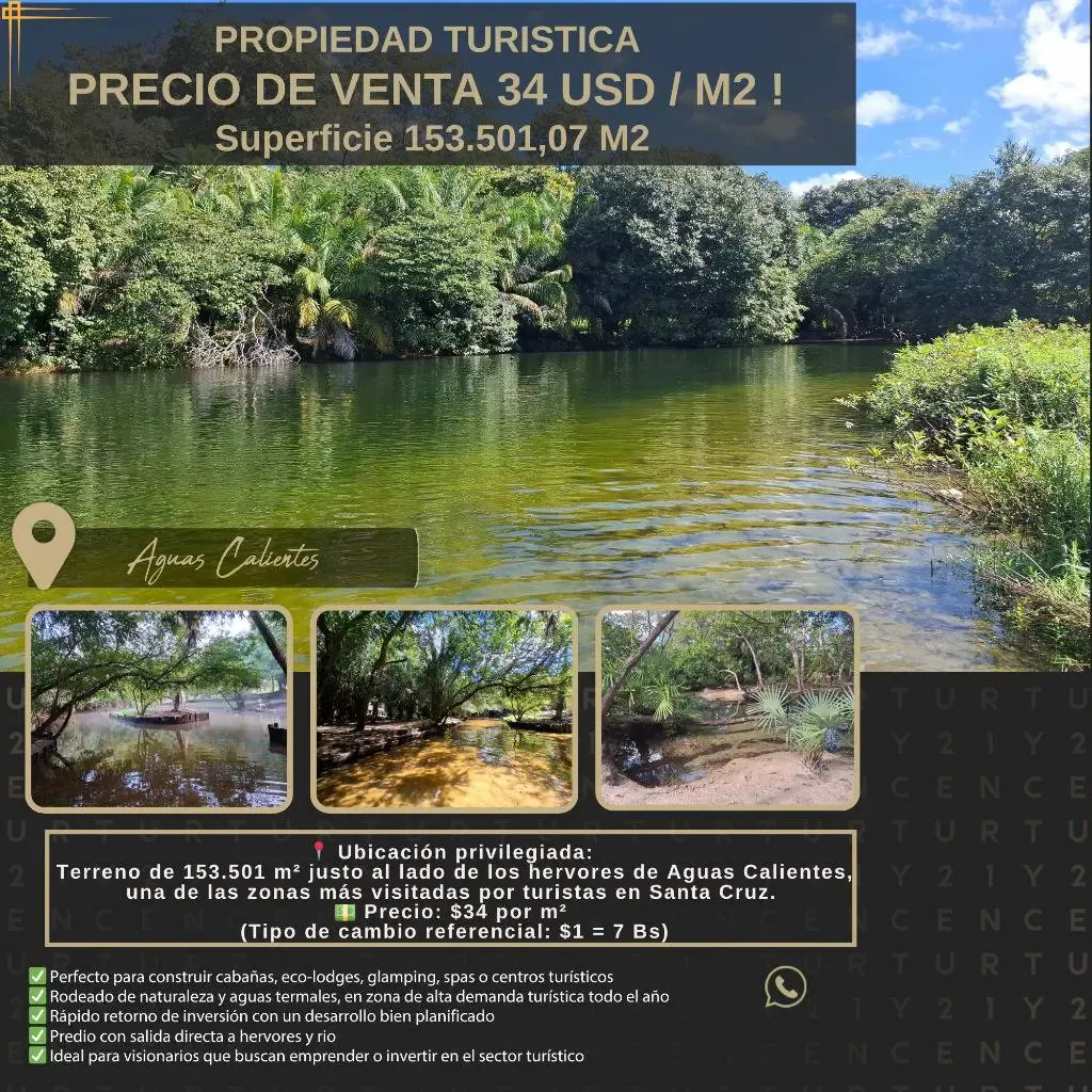 Foto 1 de Predio en Aguas Calientes Calindando con Los Hervores del Rio