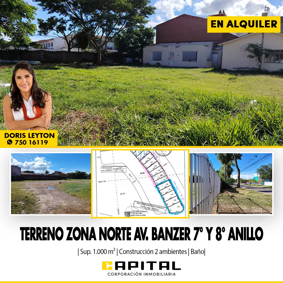 Foto 1 de Frente al Colegio San Lorenzo – Amplio Terreno en Alquiler en Esquina