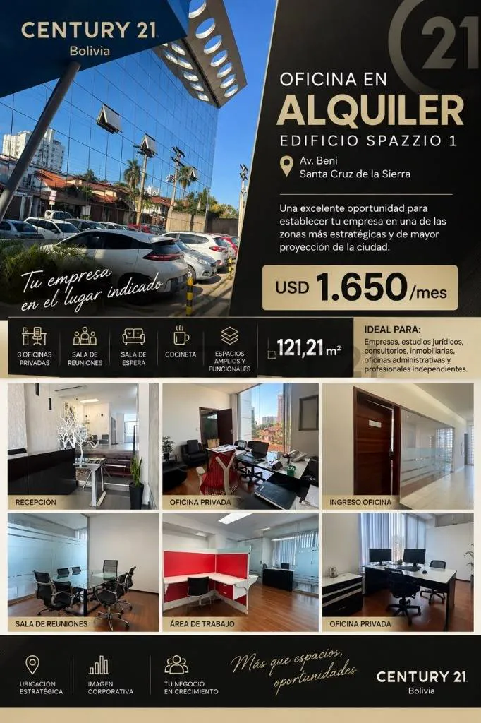 Foto 1 de Oficina Corporativa en Alquiler | Spazzio 1