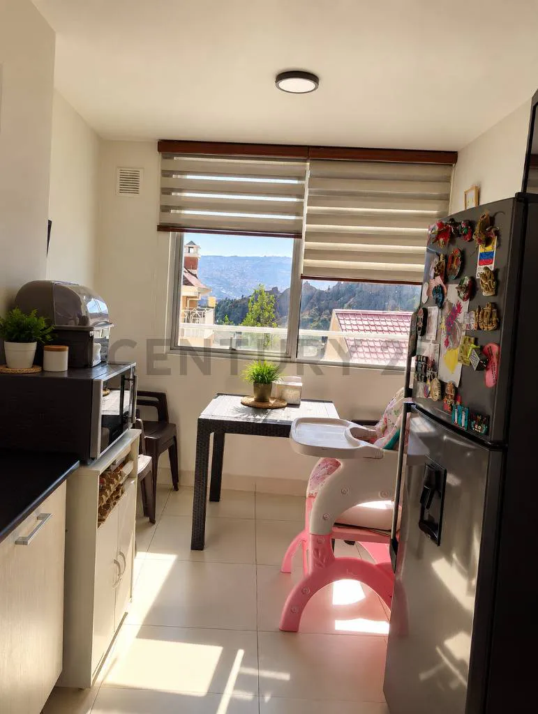 Foto 9 de Departamento en venta en Condominio Vista Jardín, Achumani