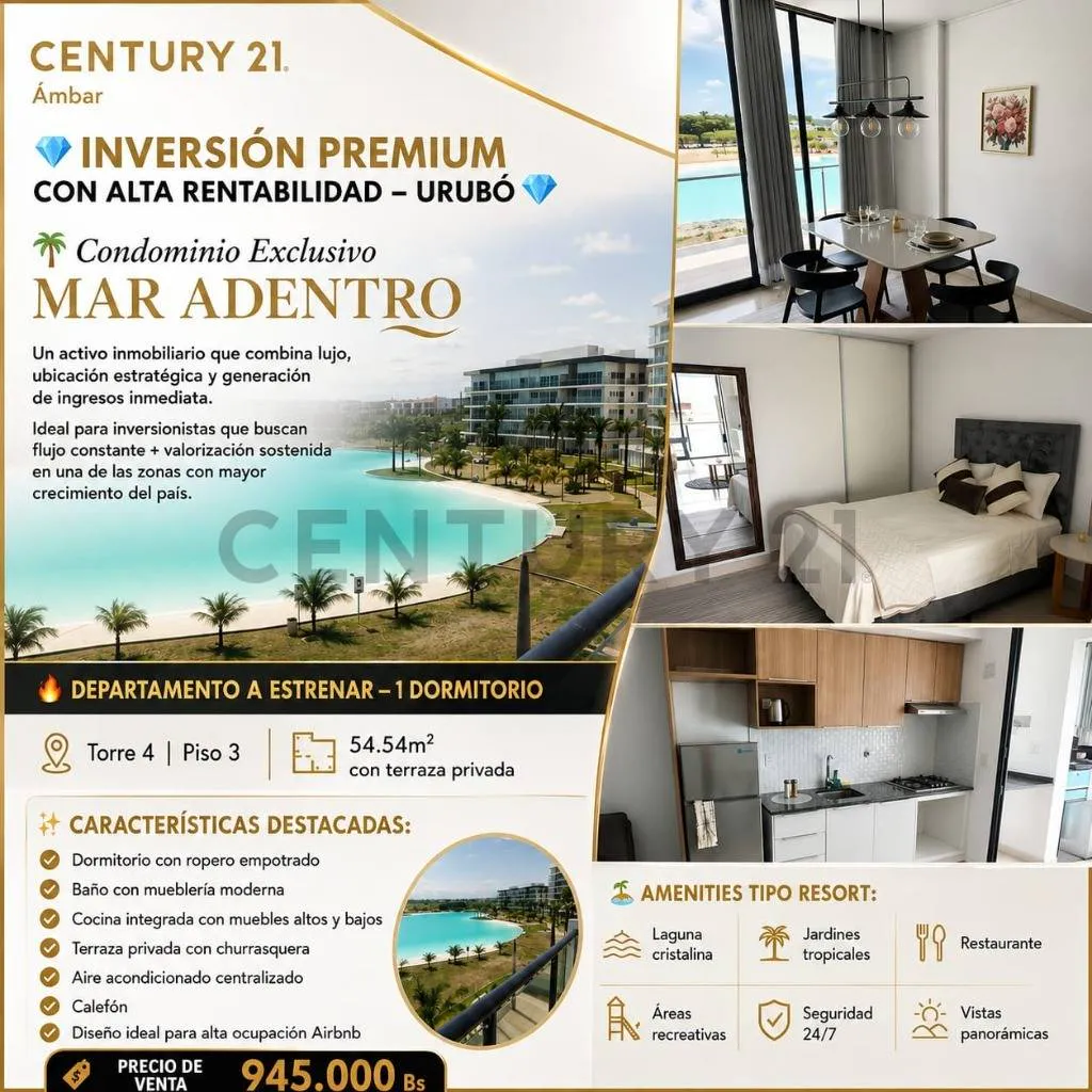 Foto 1 de Mar adentro departamento amoblado en venta