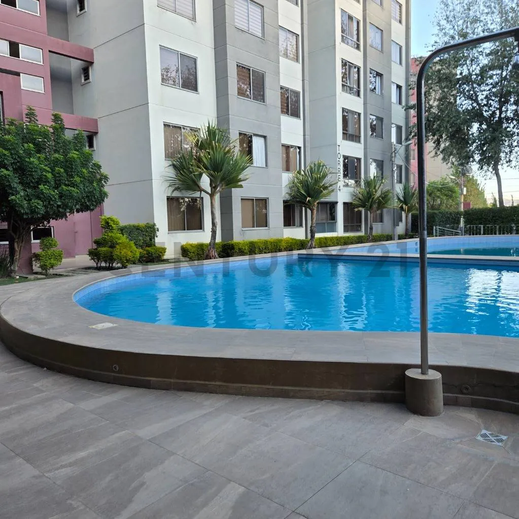Foto 1 de Dpto. 3 dorm. · Vista a piscina · Condominio Punta Cana — en alquiler.