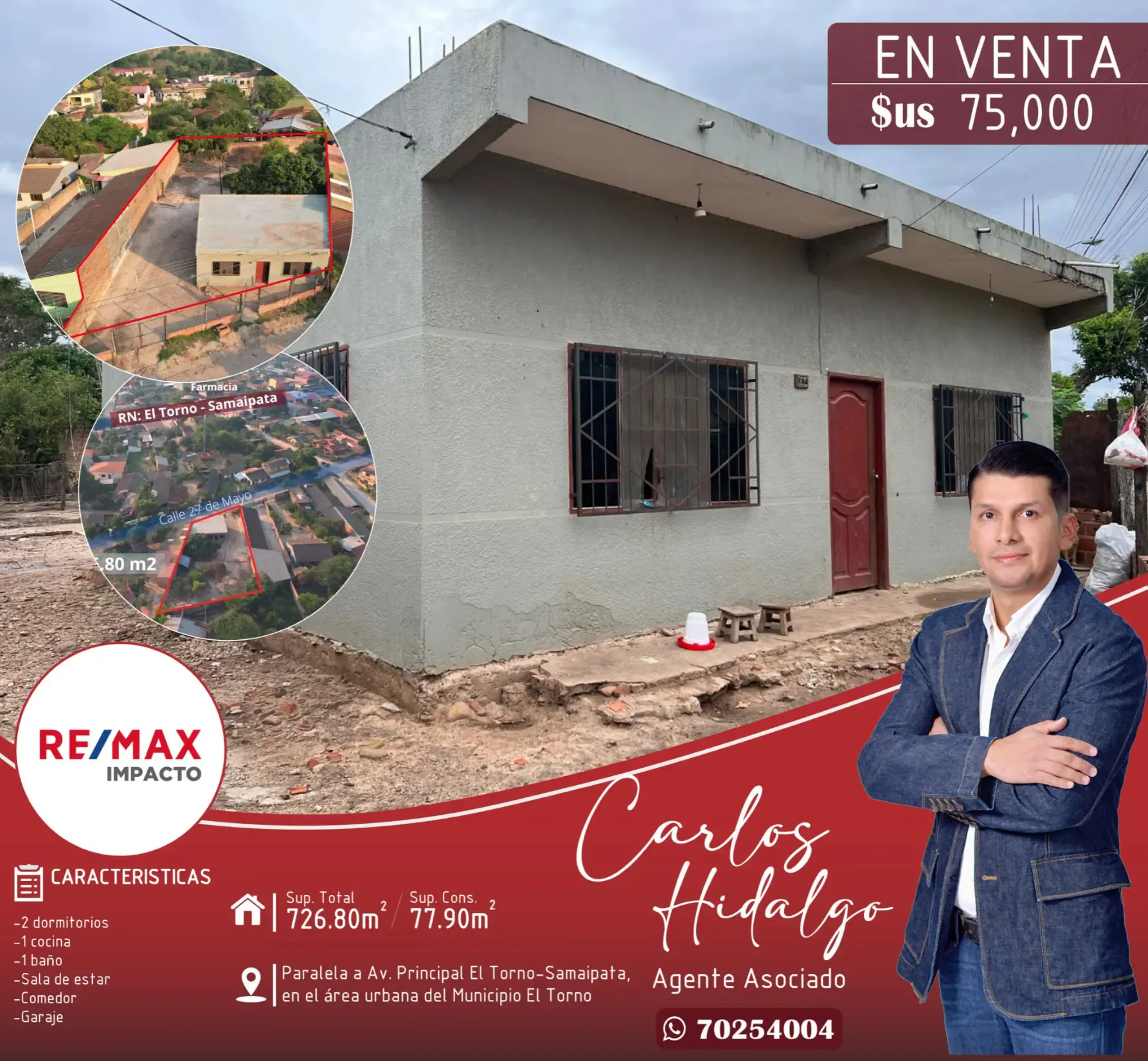 Foto 1 de Casa en Venta en El Municipio El Torno en Santa Cruz de La Sierra