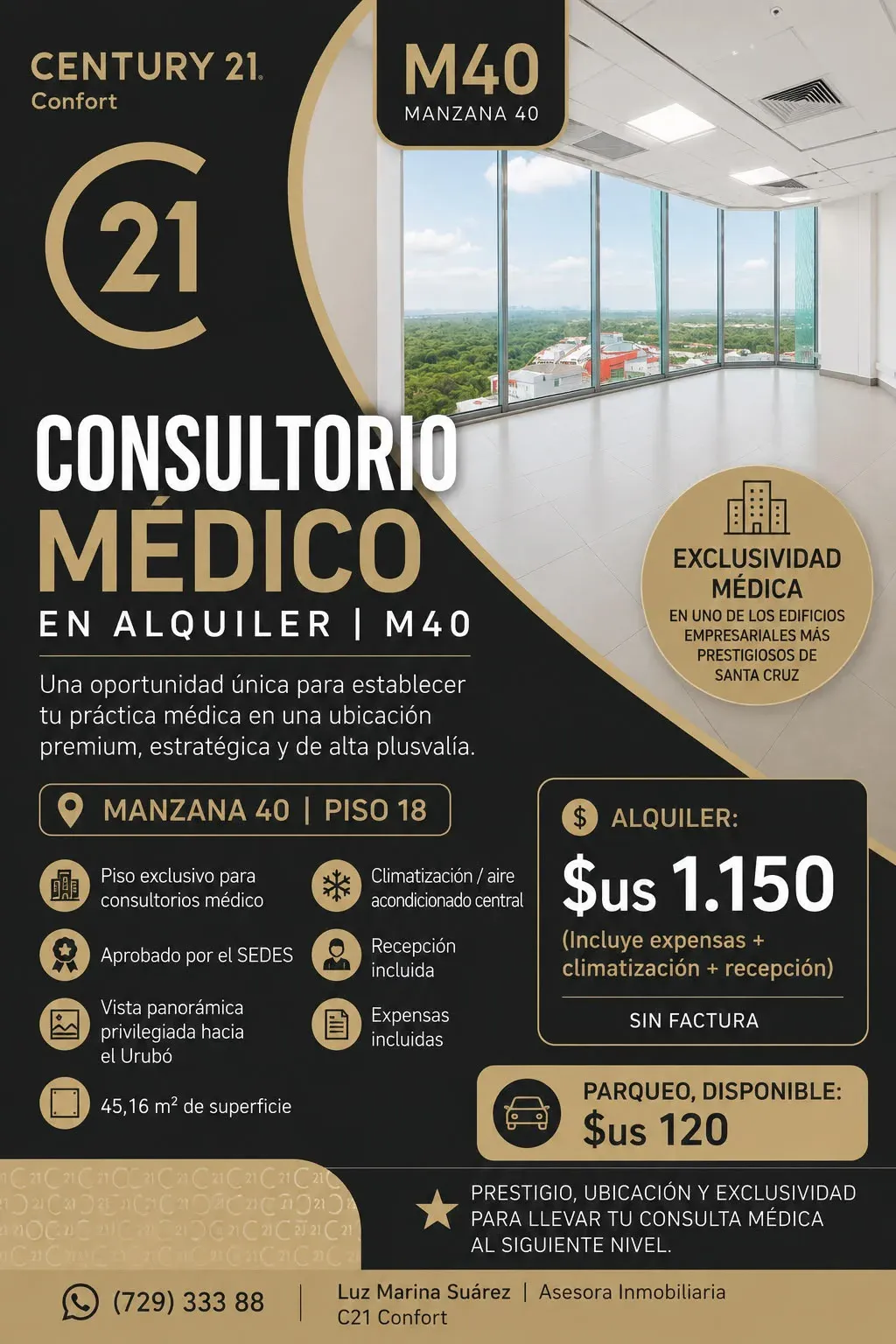 Foto 1 de Consultorio Medico en Alquiler Mz40
