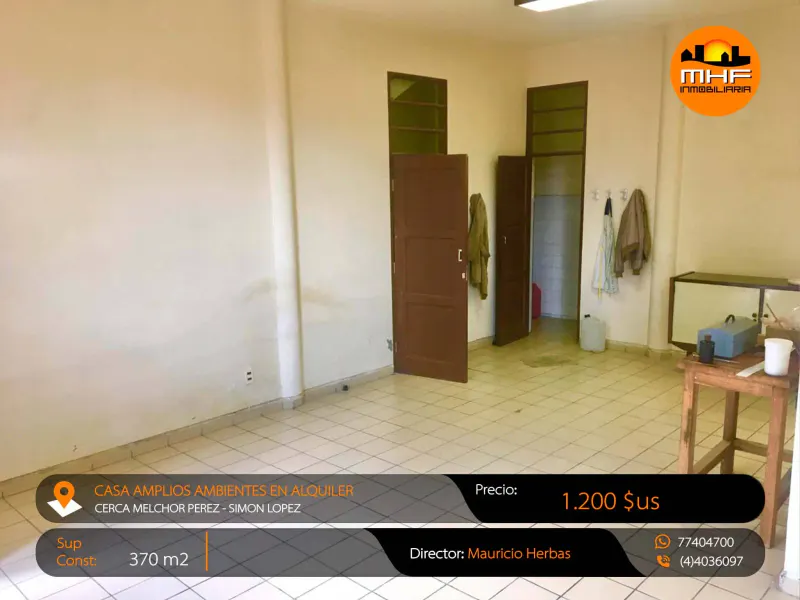 Foto 6 de Casa En Alquiler Ambientes Espaciosos Zona Melchor Pérez Simón Lopez