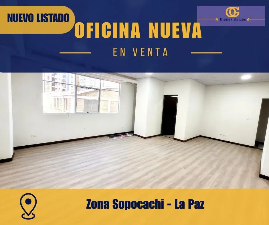 Foto 1 de Se Vende Oficina Nueva en Sopocachi