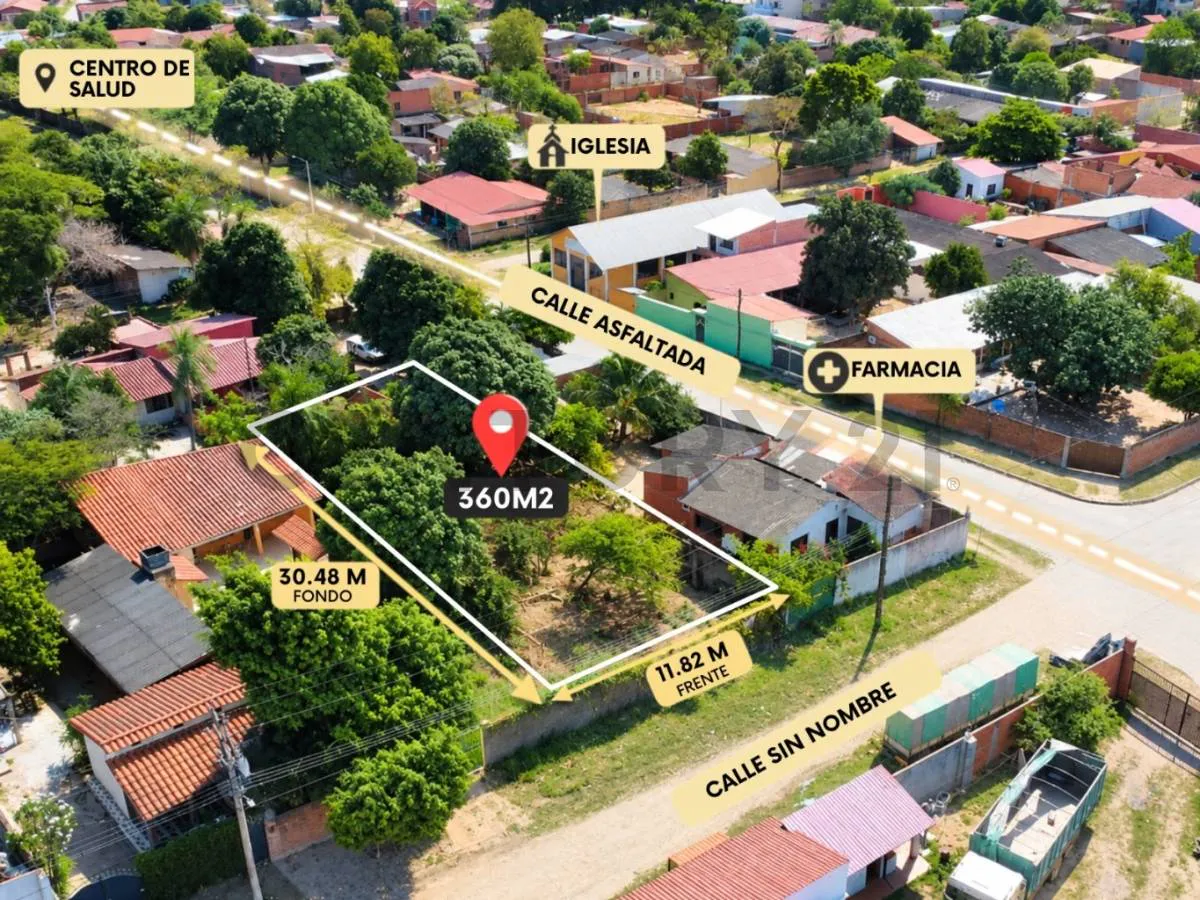 Foto 3 de Terreno en Venta de 360m2 en La Zona Plan 3000