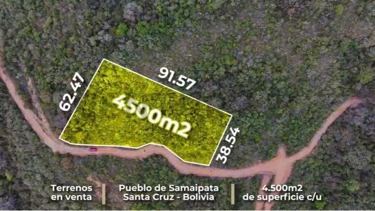 Foto 3 de Terreno en Venta – Samaipata | 4.500 M² | Crédito Directo