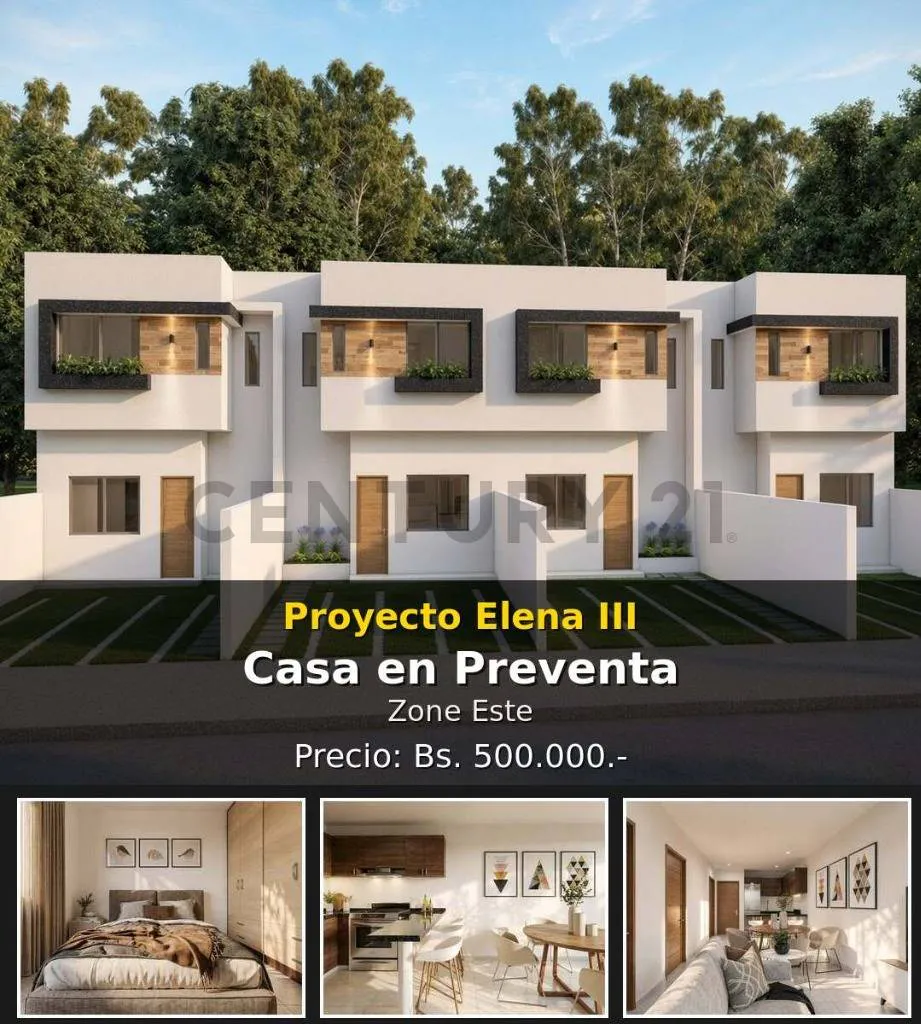 Foto 1 de Ultima casa en Preventa proyecto Elena III - Zona Este.