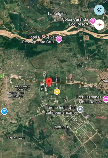 Foto 1 de Terreno en venta de 1.015 m² en Satélite Norte, Warnes, ideal para inversión