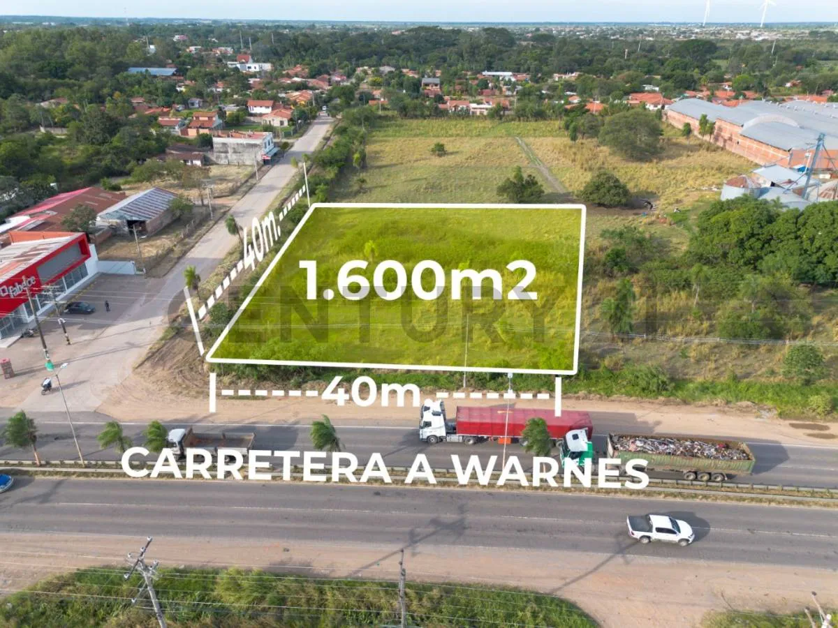 Foto 1 de Terreno Comercial en Alquiler. Sobre Carretera a Warnes