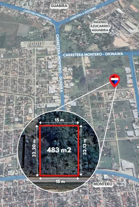 Foto 3 de Terreno de 483 m2 en VENTA en Montero