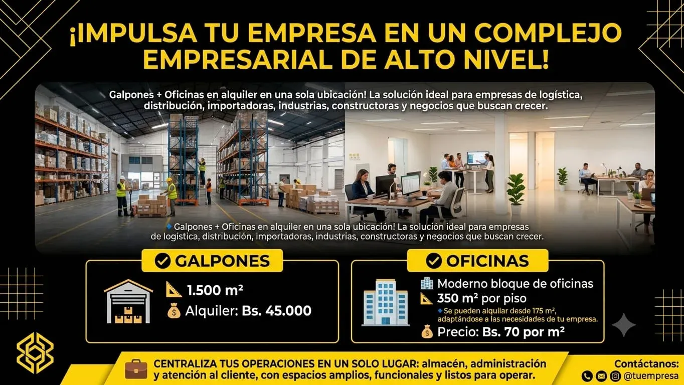 Foto 1 de Galpon con oficinas zona Parque Industrial en alquiler