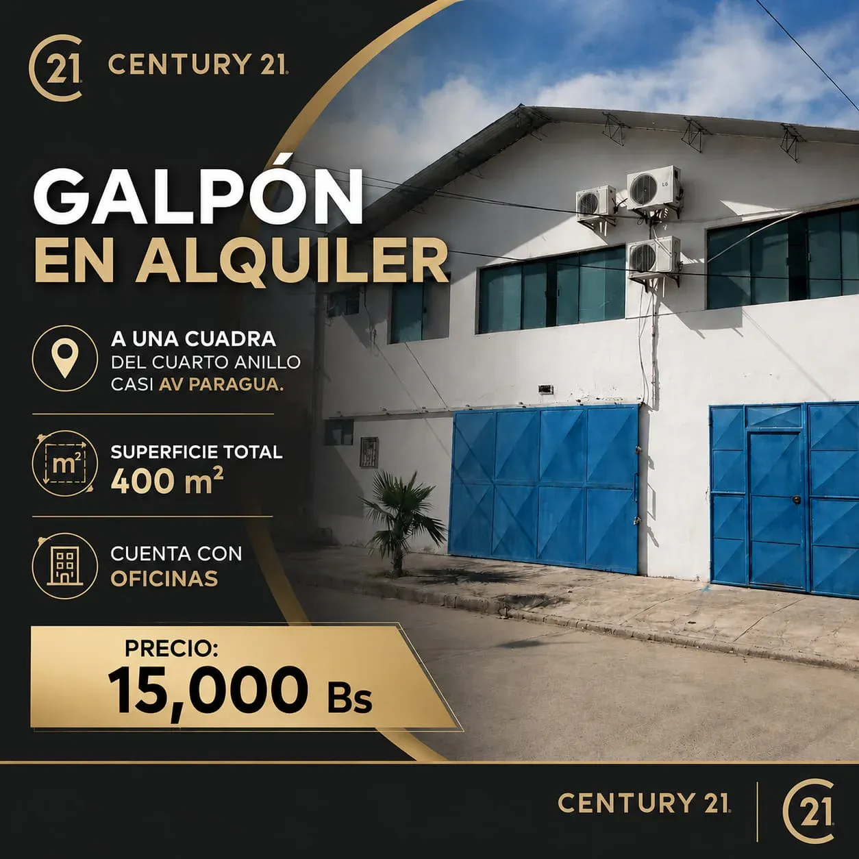 Foto 1 de Galpon en Alquiler - 4o anillo Paragua