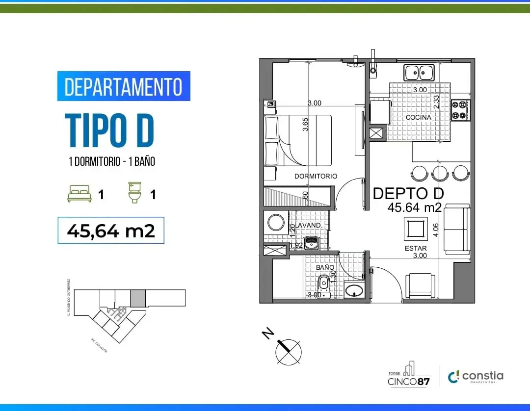 Foto 5 de Departamento de 1 dormitorio