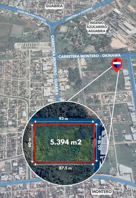 Foto 7 de Terreno de 5394 m2 en VENTA en MONTERO