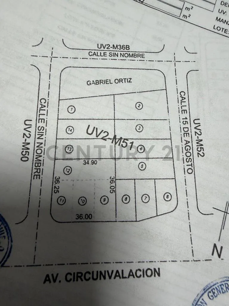 Foto 1 de Terreno comercial/residencial 1.284m², Av. Circunvalación, alto tráfico.
