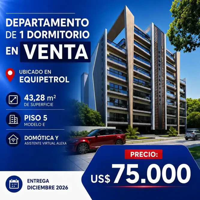 Foto 1 de Departamento en venta equipetrol Domus insignia