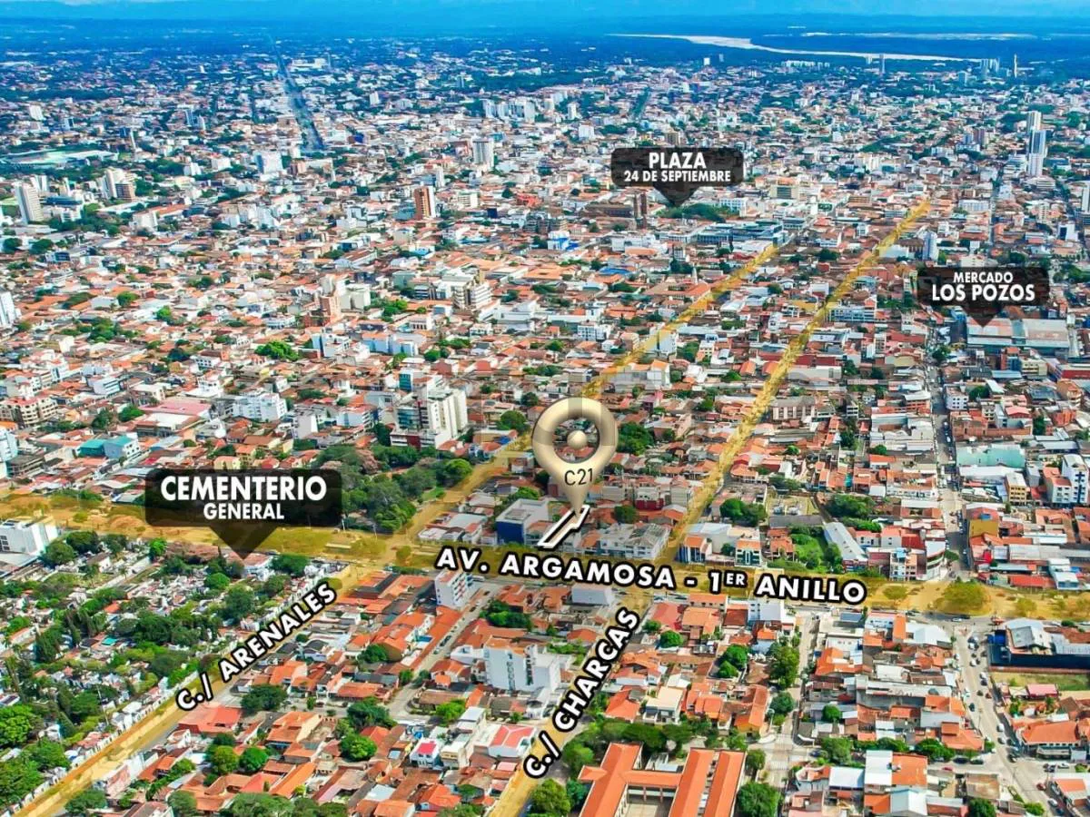Foto 1 de Terreno Comercial en Anticretico Sobre El 1er Anillo Cerca a Mercado Los Pozos