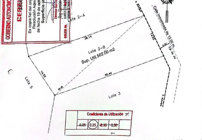 Foto 5 de Lote 502 M2 en Siripita $Us 84,336.-