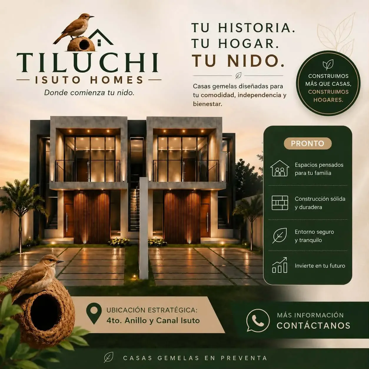 Foto 1 de Casas Gemelas en Preventa